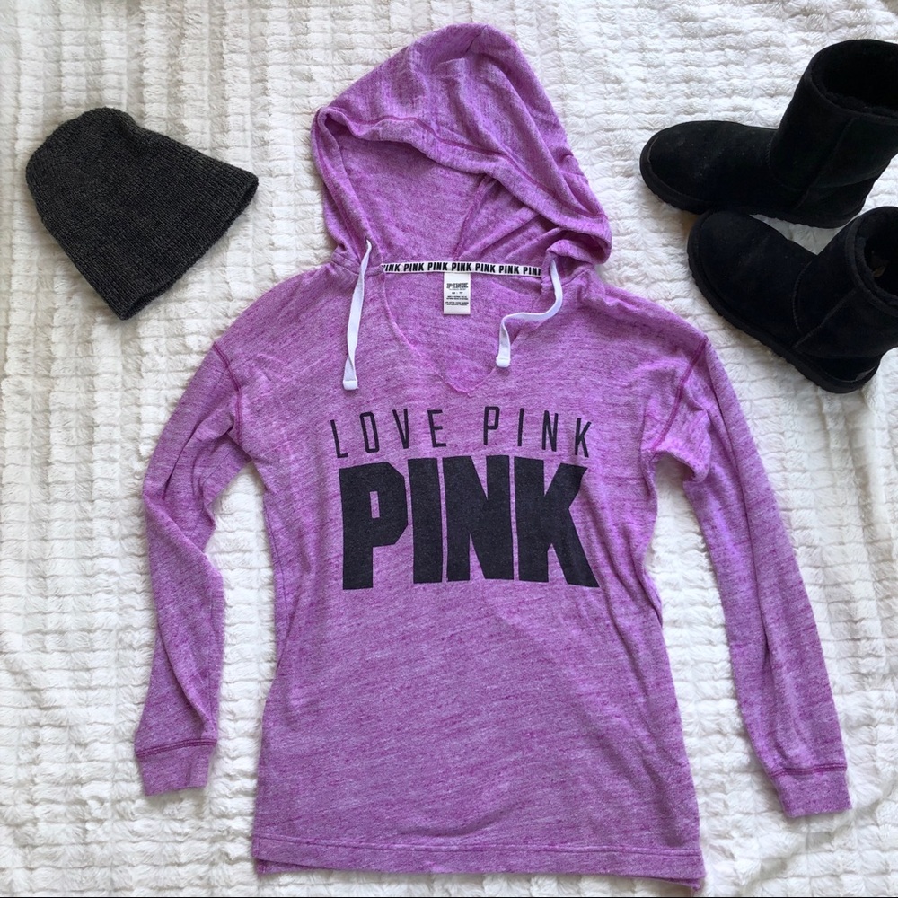 PINK VS Light Purple Hoodie